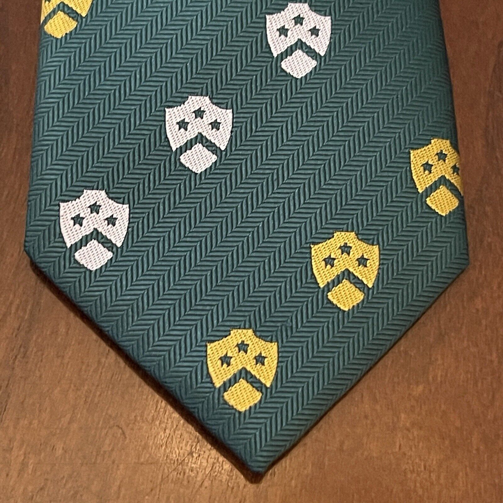 Tie Creator Green Hand Made 100% Polyester Men’s Neck Tie
